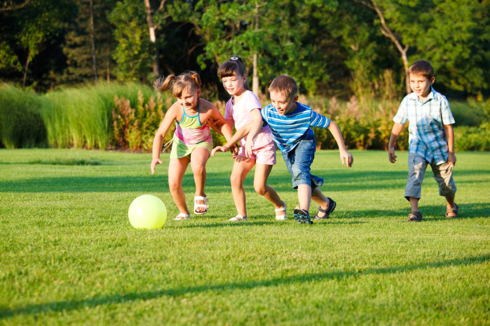 Kids with ball